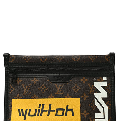 Louis Vuitton Monogram Flat Messenger Marron 7 of 10