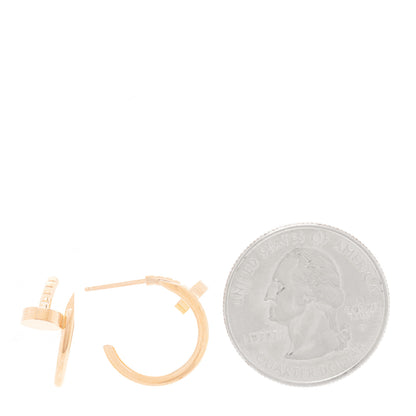 Cartier 18K Pink Gold Juste Un Clou Hoop Earrings 2 of 5
