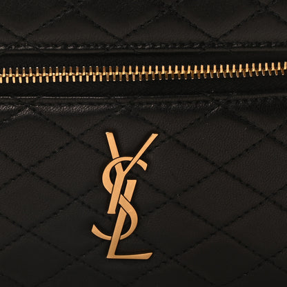 Saint Laurent Lambskin Quilted Mini Gaby Vanity Case Black 7 of 9