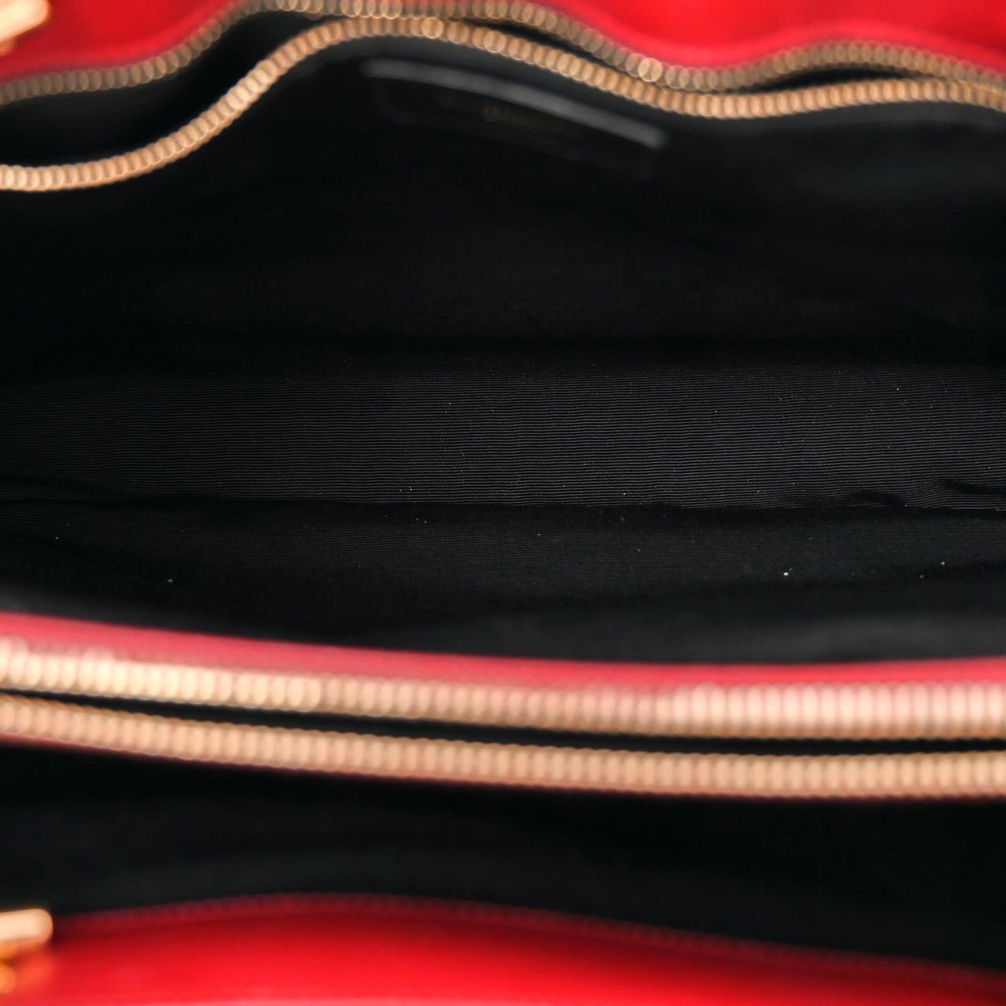 Grain De Poudre Matelasse Chevron Monogram Shopping Bag Oxblood