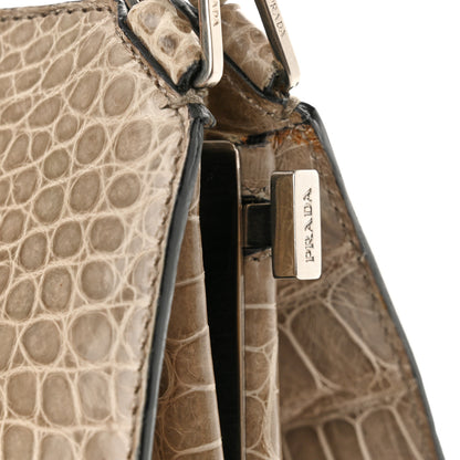 Prada Crocodile Velvet Frame Bag Purple 18 of 21