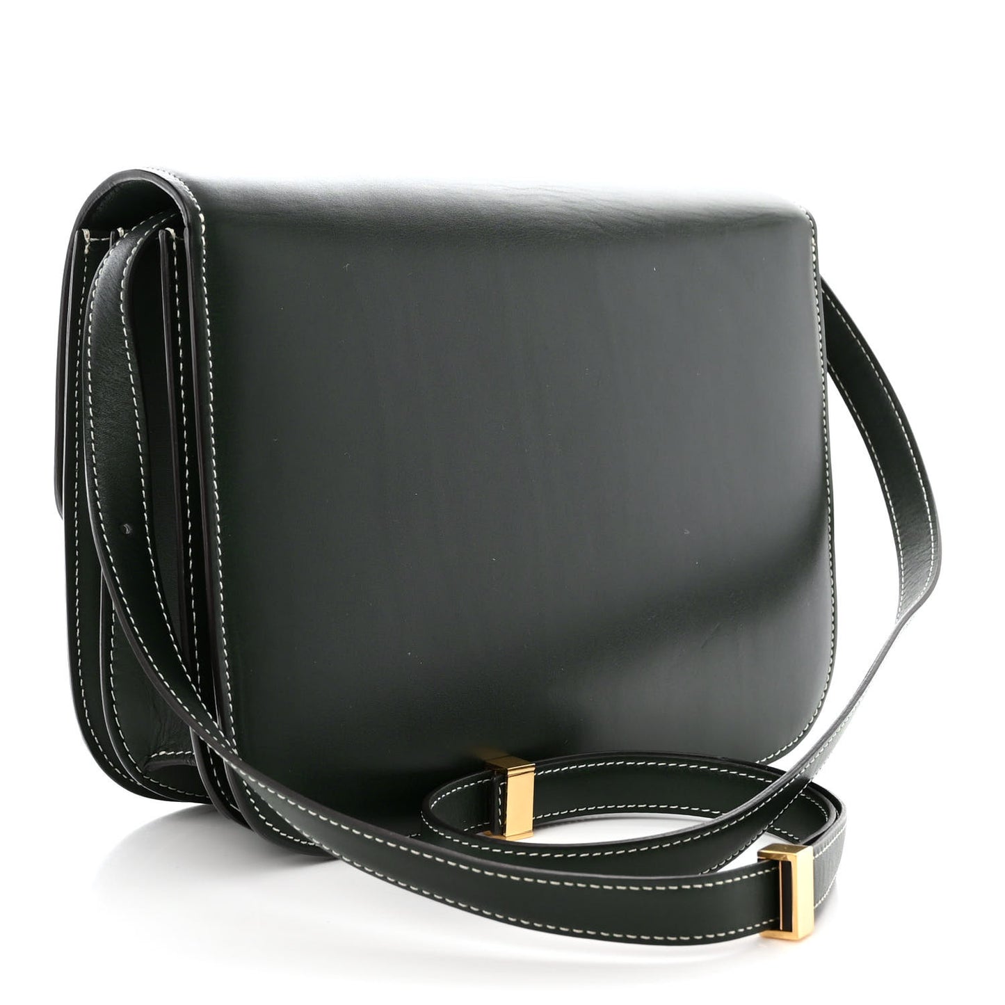Box Calfskin Medium Classic Box Flap Bag Classic Green