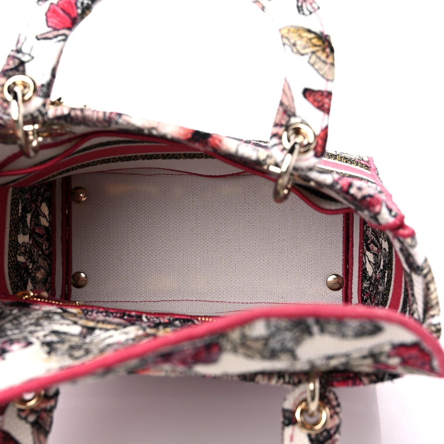 Canvas Embroidered Butterfly Print Medium Lady D-Lite Multicolor