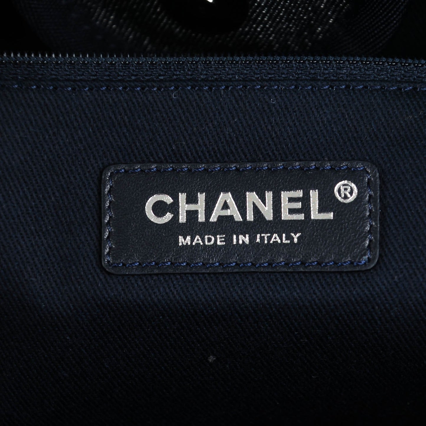 Denim Large Deauville Tote Dark Blue