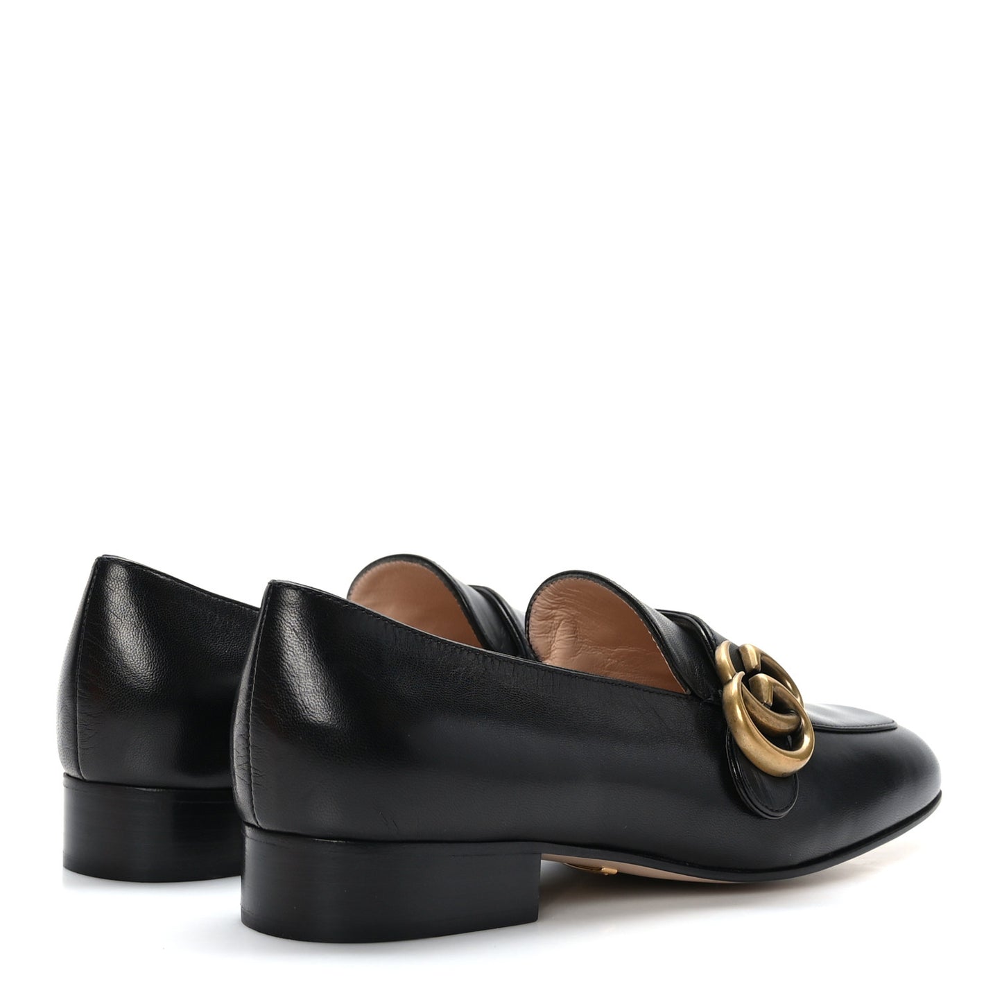 Malaga Kid Womens GG Marmont Loafers 35 Black