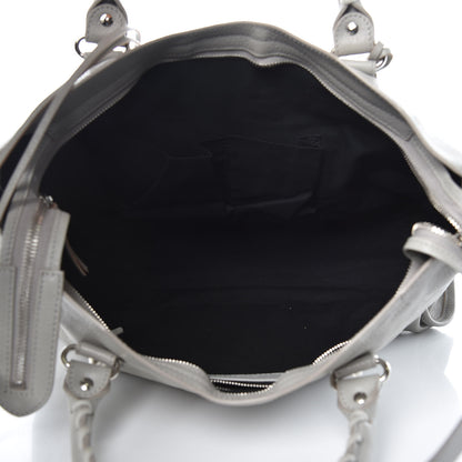 Balenciaga Chevre Silver Metallic Edge Hardware City Gris Glace 5 of 10