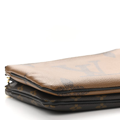 Louis Vuitton Reverse Monogram Giant Double Zip Pochette 11 of 13