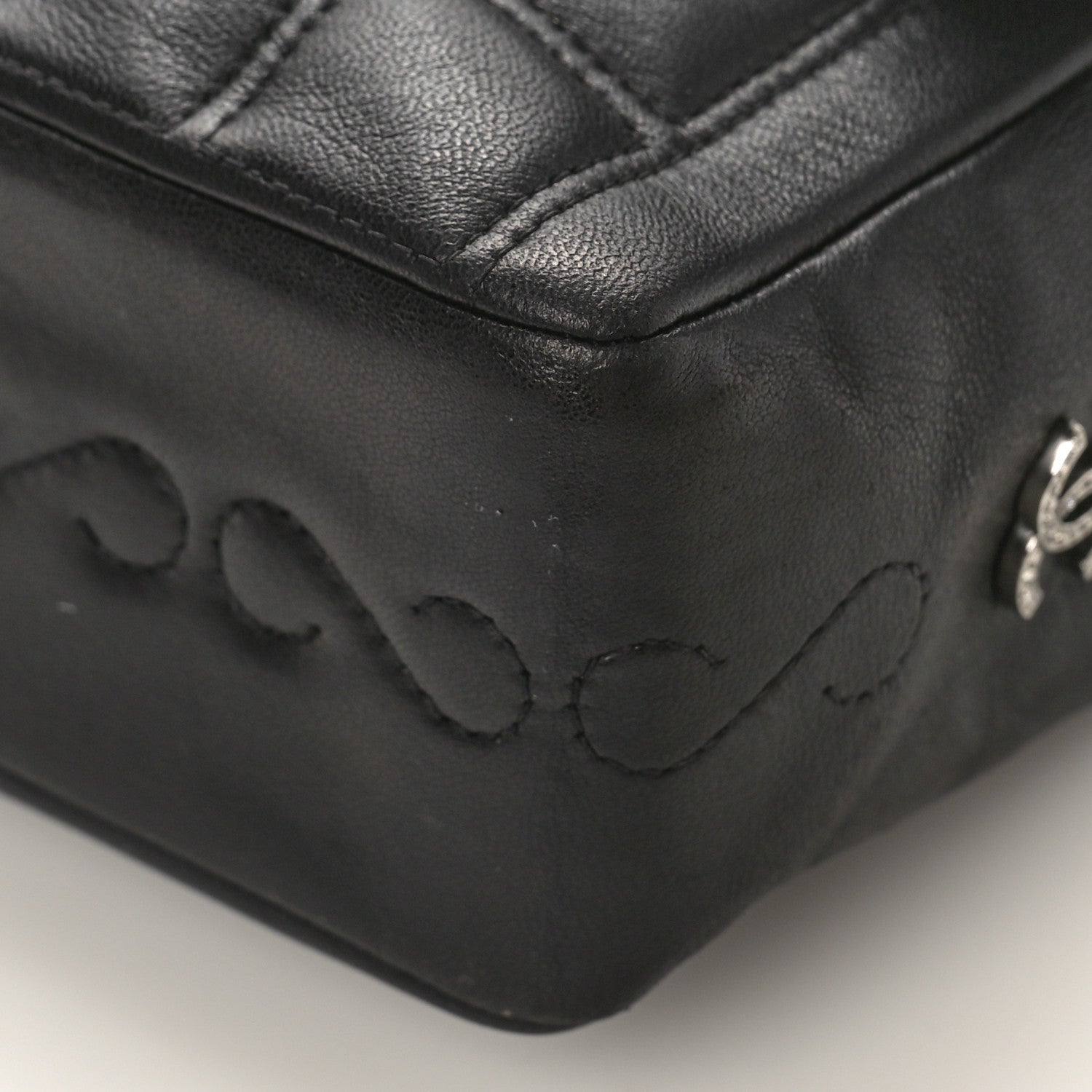 Chanel Lambskin Quilted Mademoiselle Flap Black 8 of 10