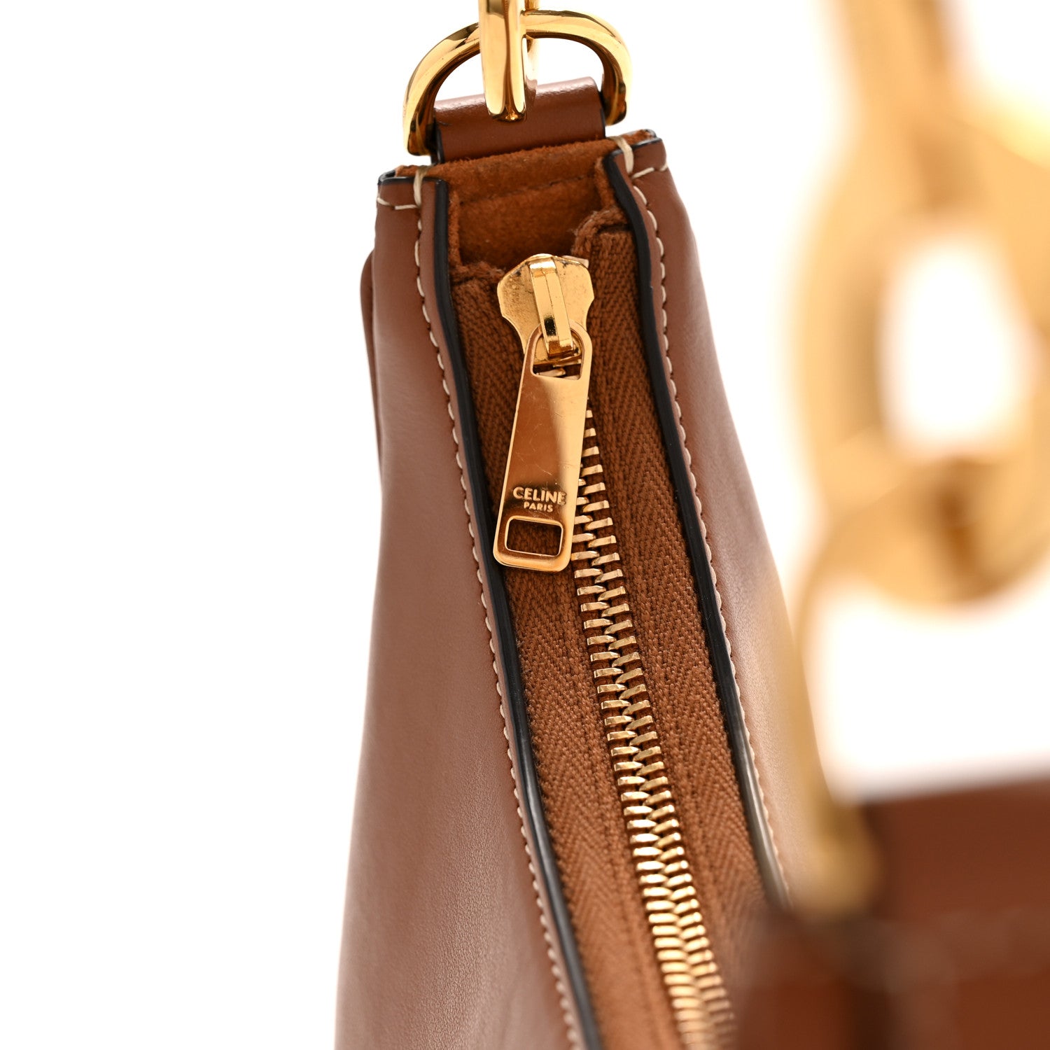 Celine Smooth Calfskin Medium Strap Ava Shoulder Bag Tan 12 of 12