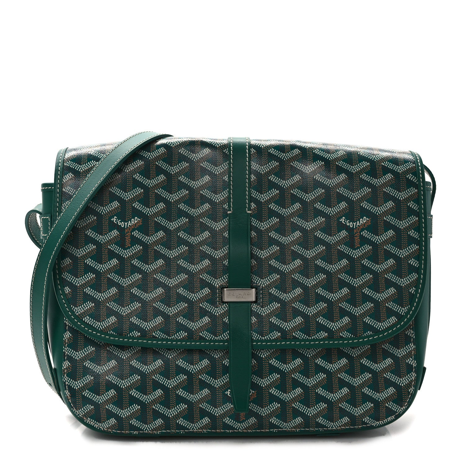 Goyard Goyardine Belvedere II MM Messenger Bag Green 1 of 11