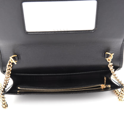Gucci Azalea Calfskin Marina Chain Wallet Black 5 of 9