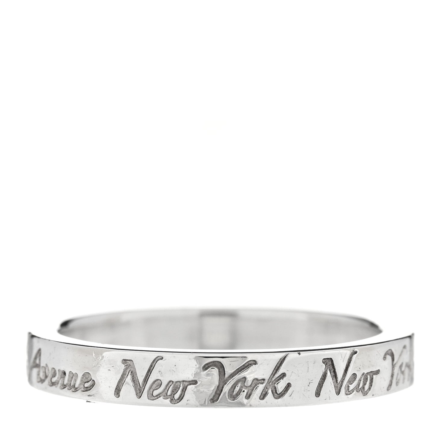 Sterling Silver Narrow Notes Ring 50 5.5