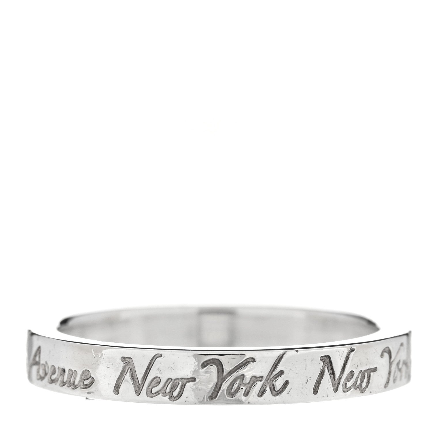Tiffany Sterling Silver Narrow Notes Ring 50 5.5 3 of 4