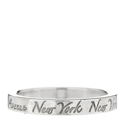 Tiffany Sterling Silver Narrow Notes Ring 50 5.5 3 of 4