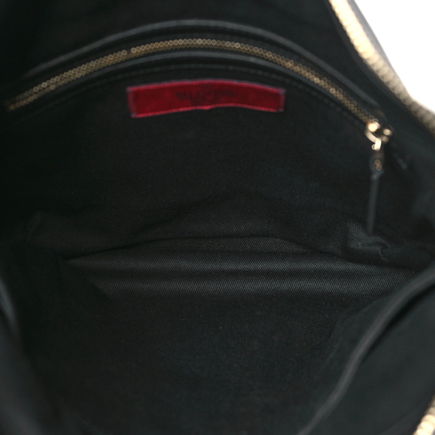 Vitello Small Rockstud Hobo Black