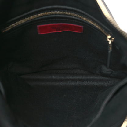 Valentino Garavani Vitello Small Rockstud Hobo Black 5 of 10