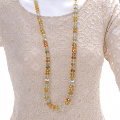 David Yurman Citrine Peridot Quartz Bead Necklace 2 of 7