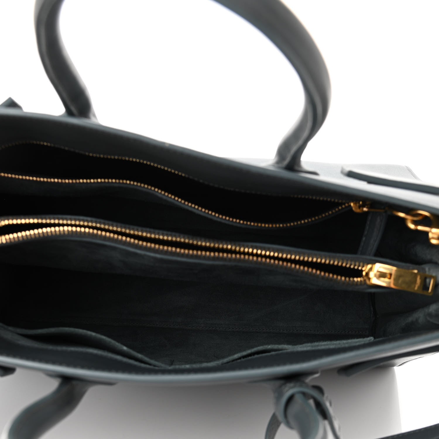 Saint Laurent Calfskin Small Classic Sac De Jour Petrol 4 of 9