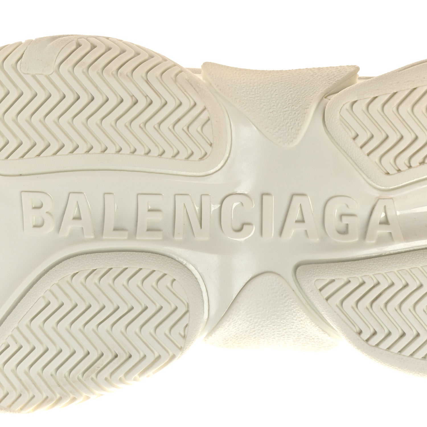Balenciaga Technical Fabric Allover Logo Womens Triple S Sneakers 39 White Black 8 of 11