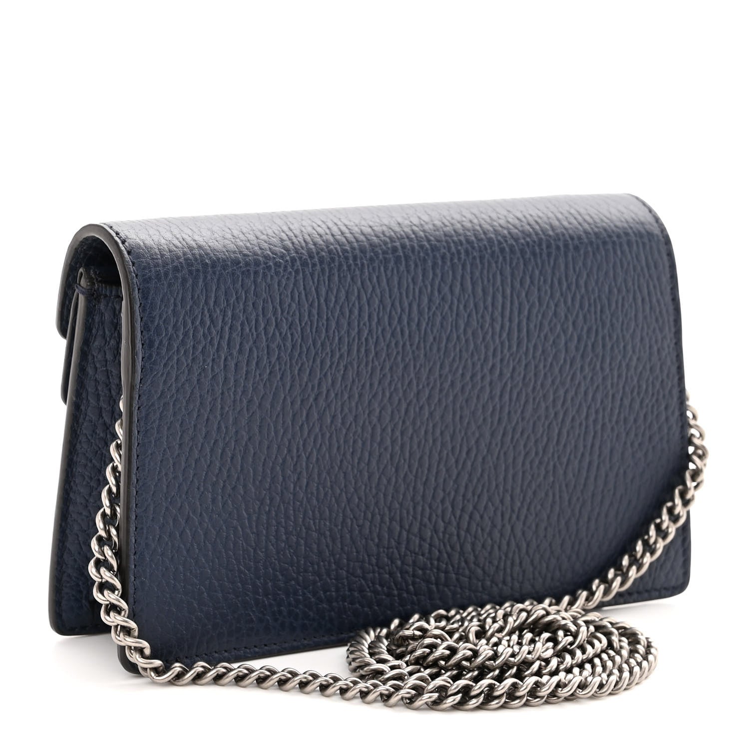 Gucci Dollar Calfskin Crystal Super Mini Dionysus Shoulder Bag Blue Agata Black Diamond 3 of 9