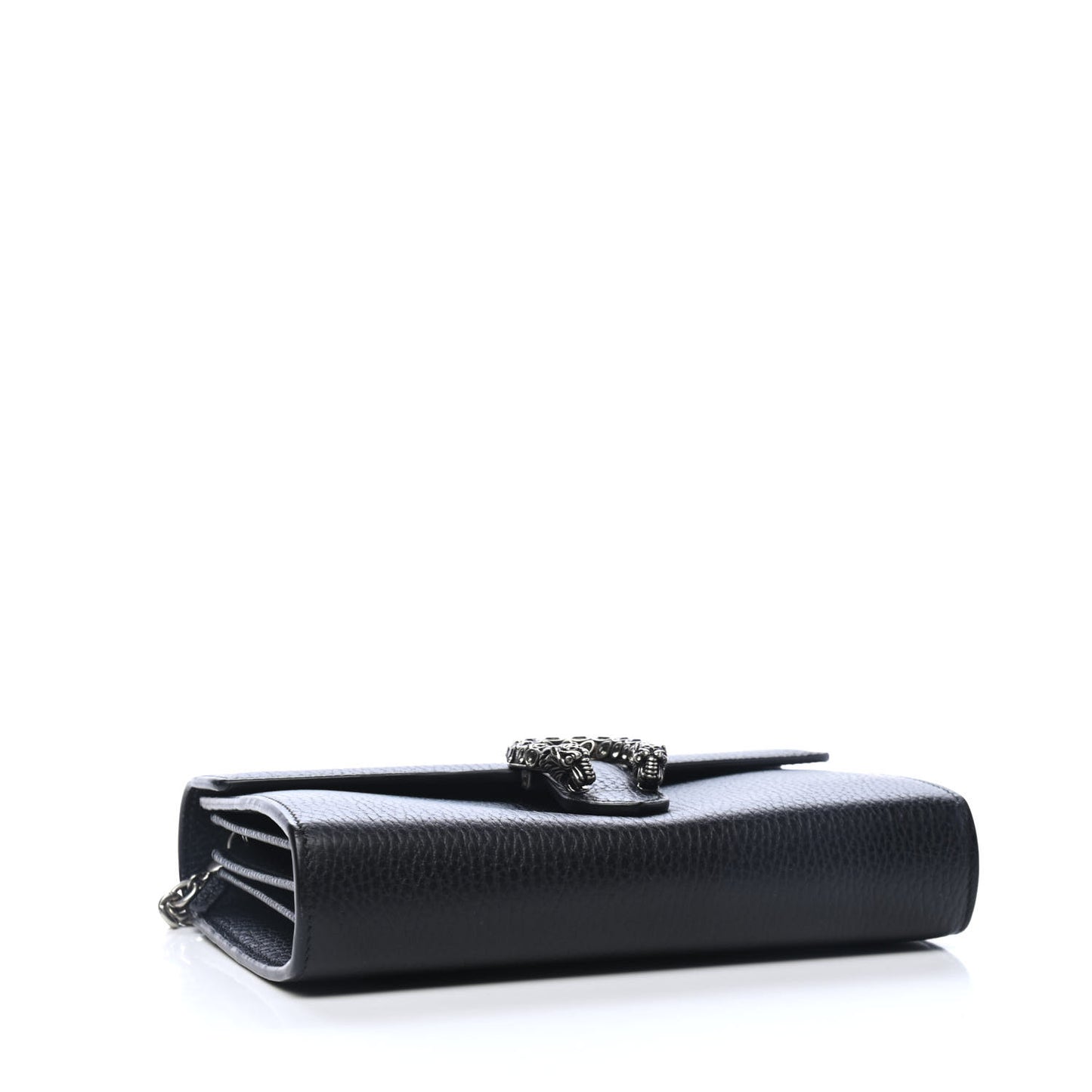 Calfskin Mini Dionysus Chain Wallet Black