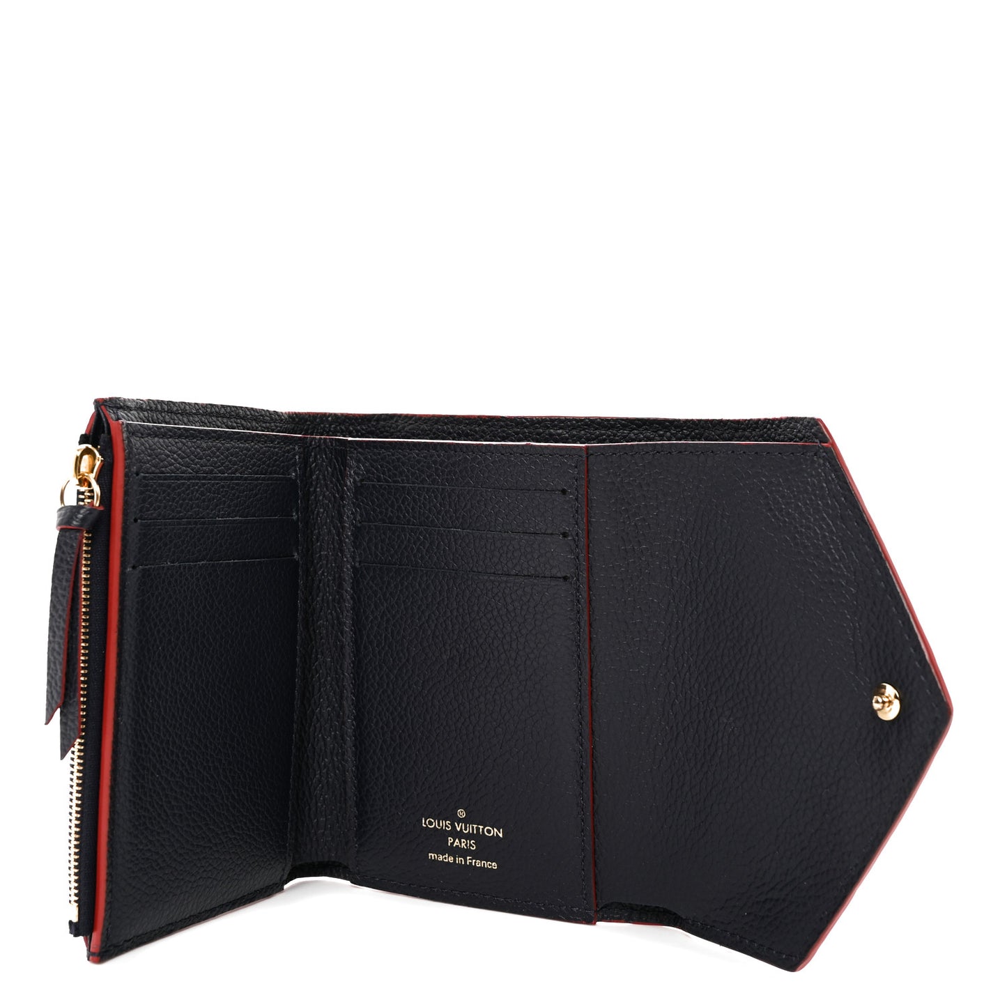 Empreinte Victorine Wallet Marine Rouge
