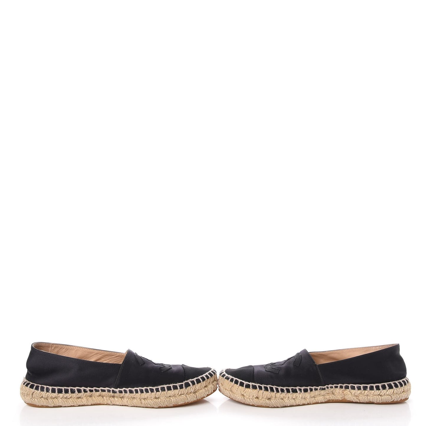 Satin CC Espadrilles 41 Black