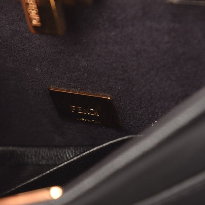Fendi Nappa Micro Peekaboo Iconic Satchel Black 7 of 11