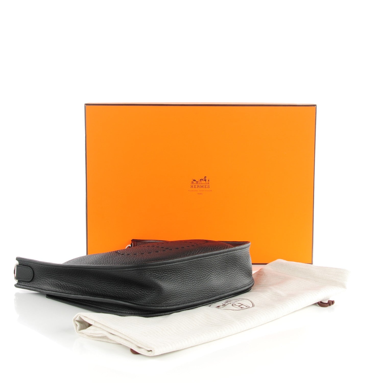 Hermes Taurillon Clemence Evelyne III PM Black 4 of 9