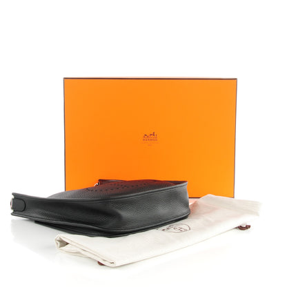 Hermes Taurillon Clemence Evelyne III PM Black 4 of 9