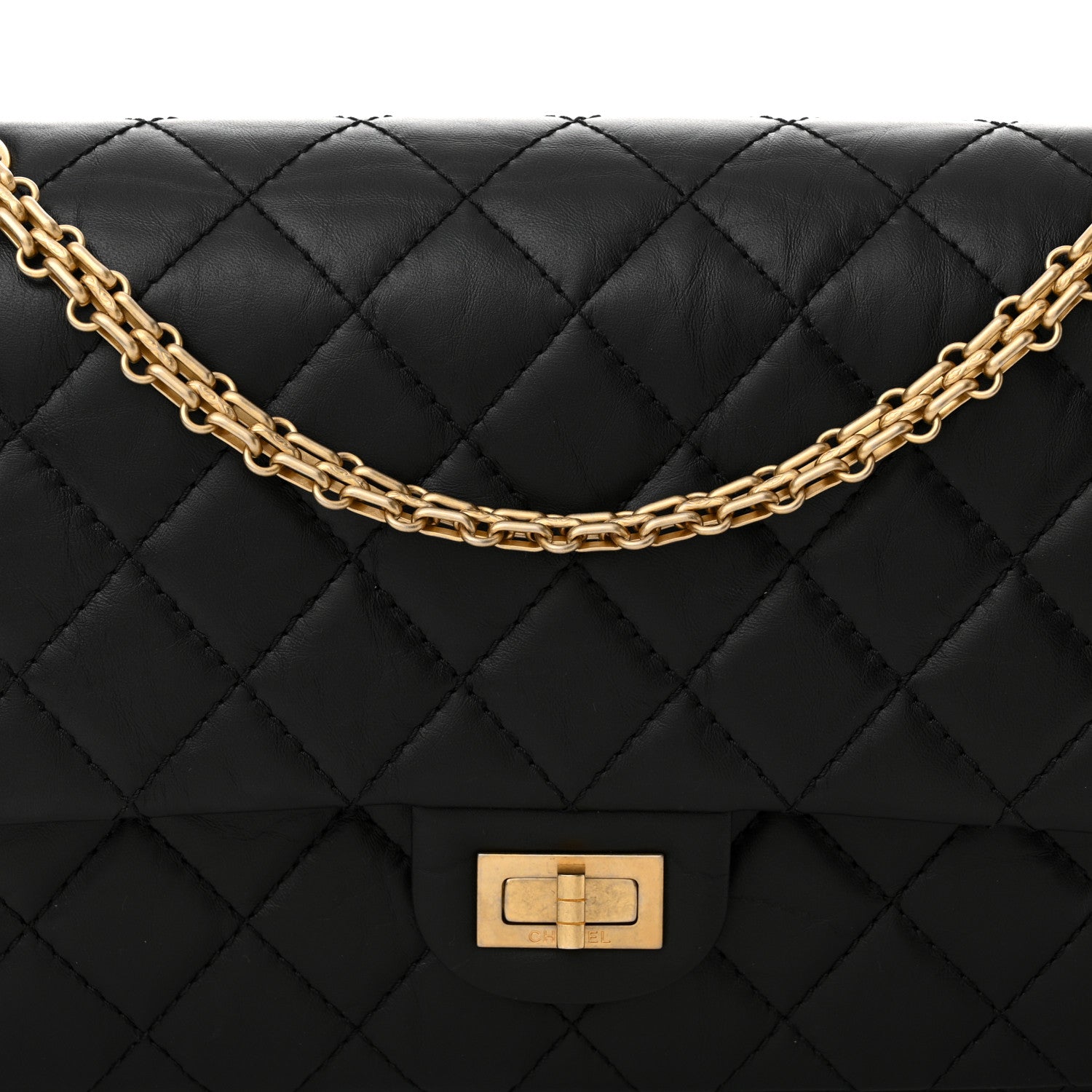 Chanel Aged Calfskin Quilted 2.55 Reissue 226 Flap Black 8 of 14