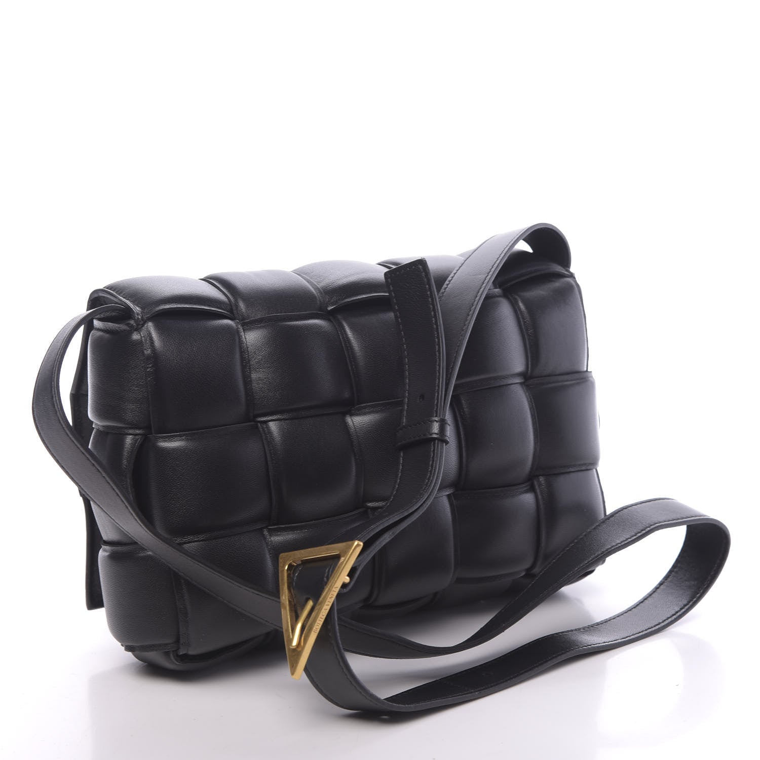 Bottega Veneta Nappa Maxi Intreccio Padded Cassette Crossbody Bag Black 3 of 9