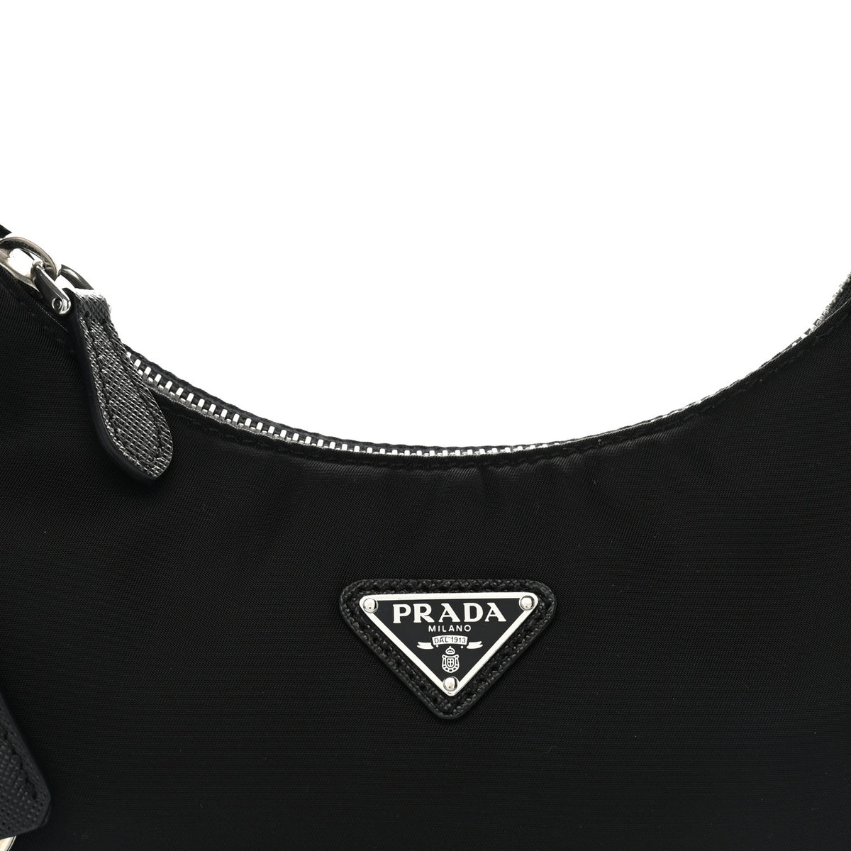 Prada Tessuto Nylon Saffiano Mini Re-Edition 2005 Bag Black 8 of 10