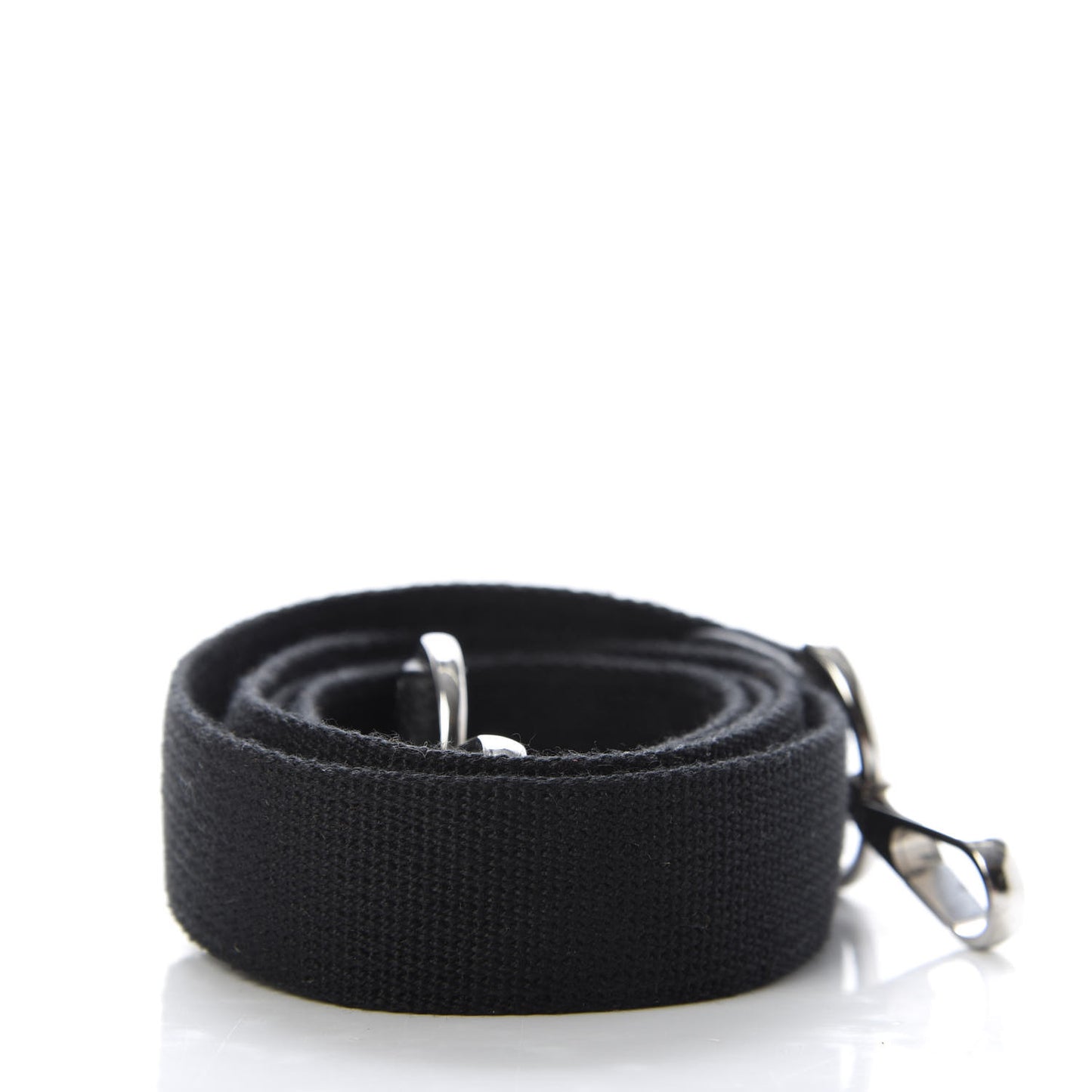 Toile Taurillon Clemence Shoulder Strap Black