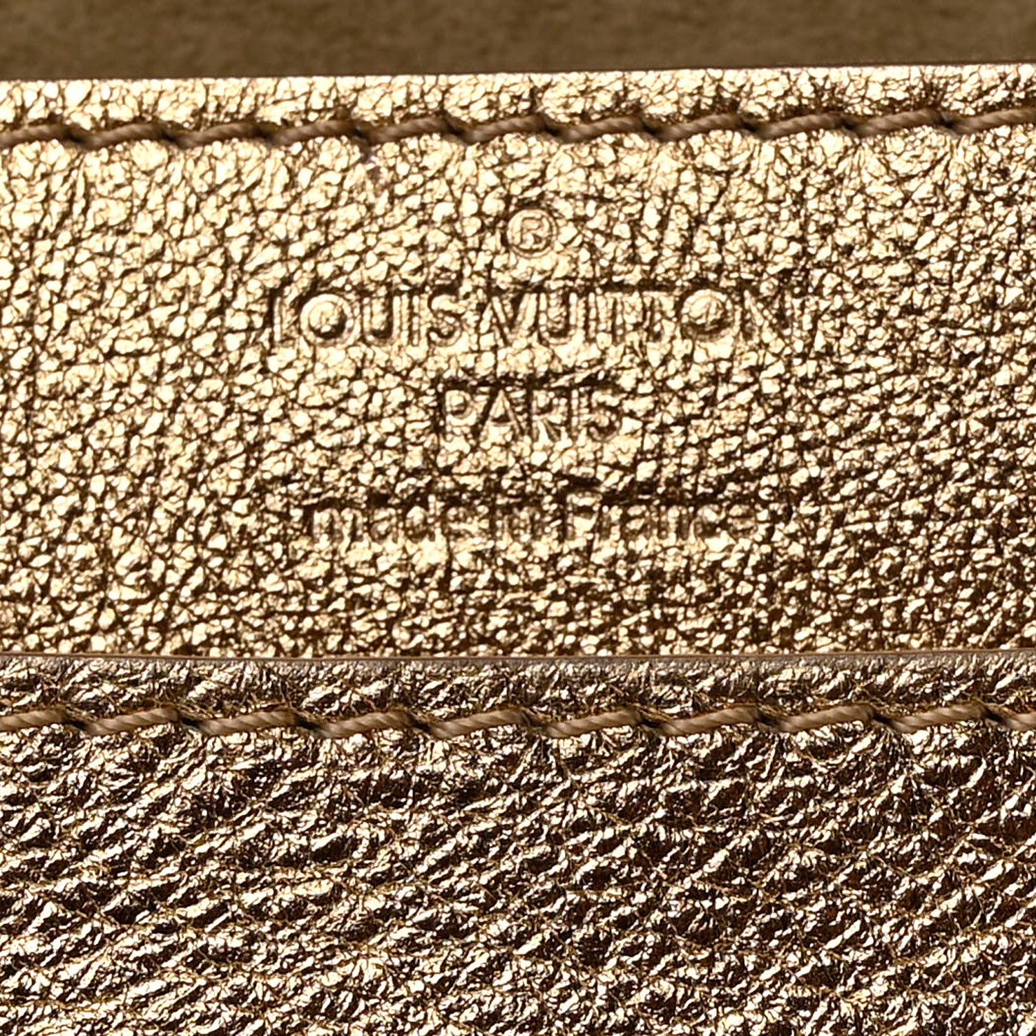 Louis Vuitton Calfskin Neo Sobe Louise EW Clutch Gold 5 of 8