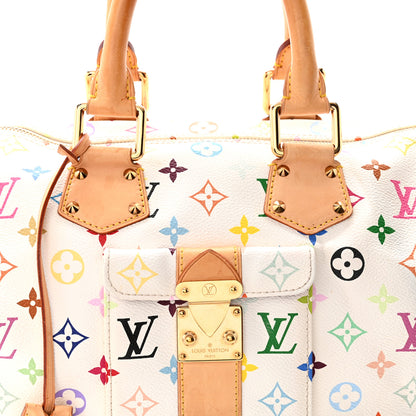 Louis Vuitton Monogram Multicolor Speedy 30 White 7 of 11
