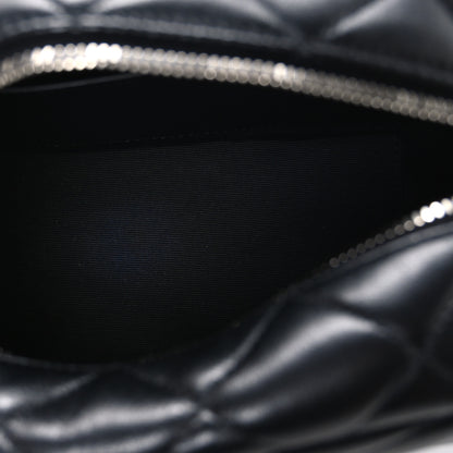 Saint Laurent Calfskin Y Quilted Monogram Small Loulou Bowling Bag Black 5 of 10