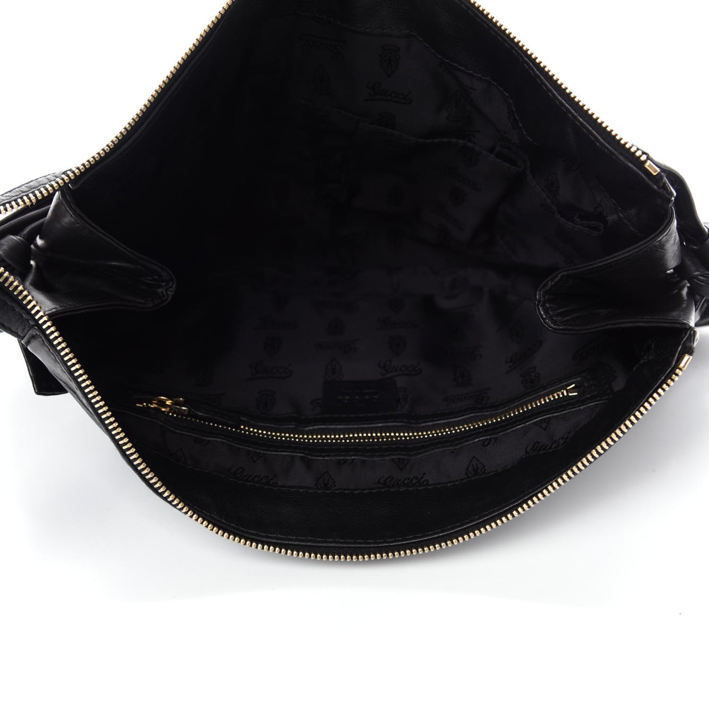 Calfskin Hysteria Large Clutch Black
