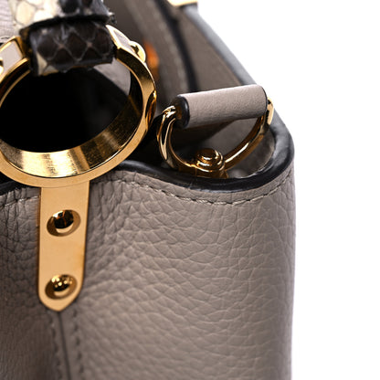 Louis Vuitton Taurillon Snakeskin Capucines BB Galet 8 of 9