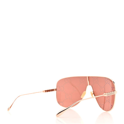 Gucci Metal Mask Sunglasses GG1436S Red Gold 4 of 7