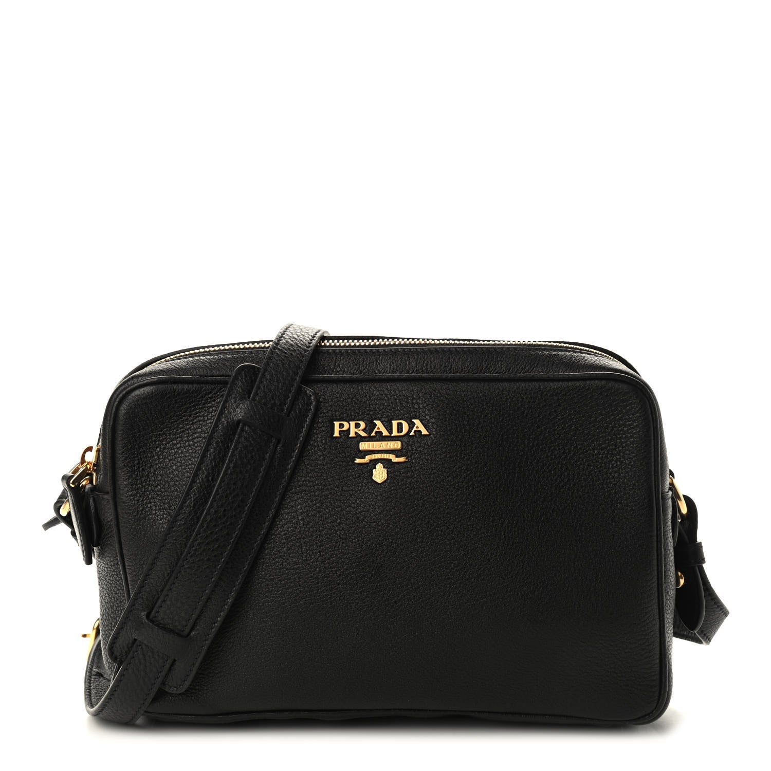 Prada Vitello Phenix Camera Bag Black 1 of 9