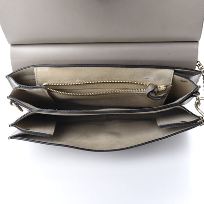 Chloe Calfskin Suede Medium Faye Shoulder Bag Motty Grey 5 of 12