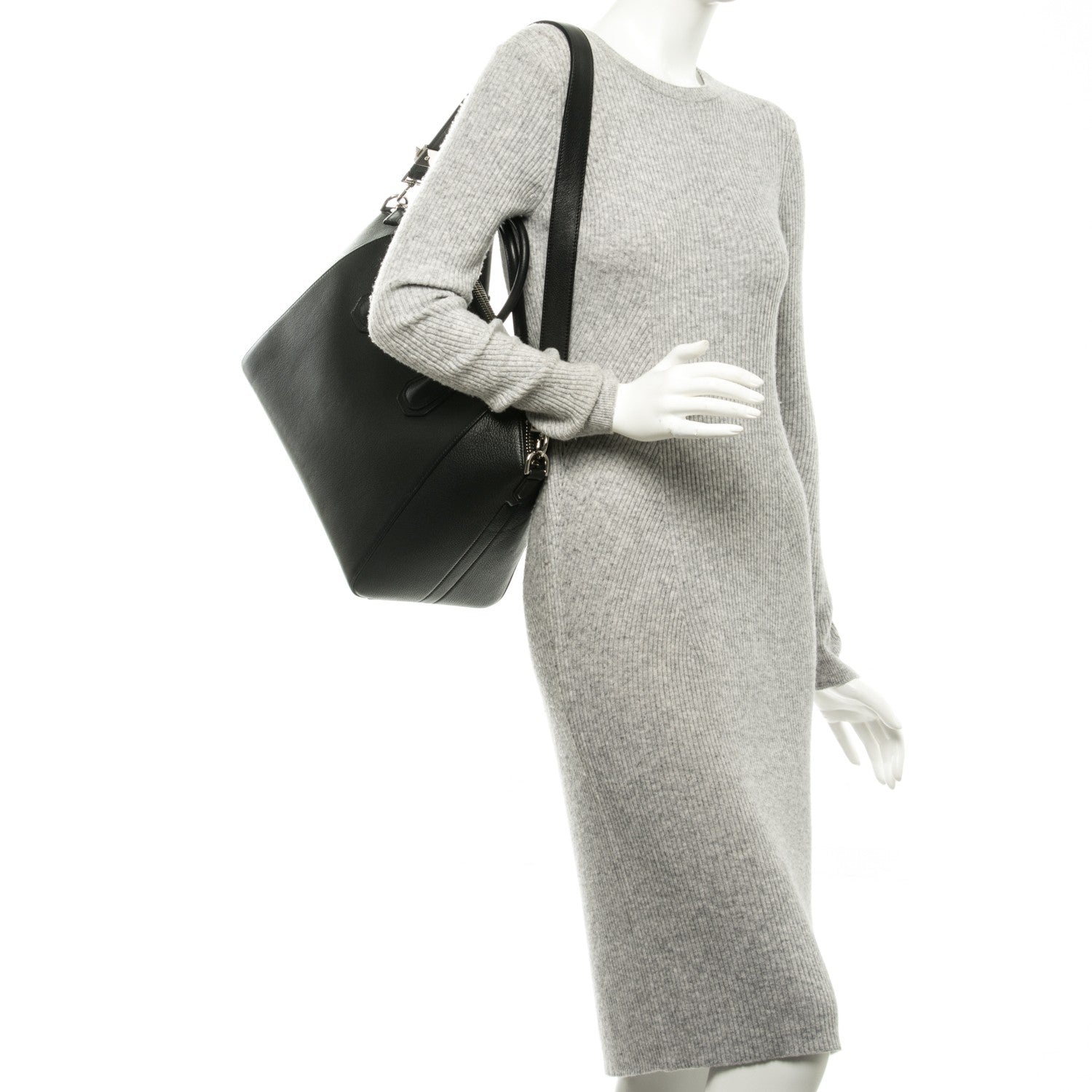 Givenchy Sugar Goatskin Medium Antigona Black 2 of 7