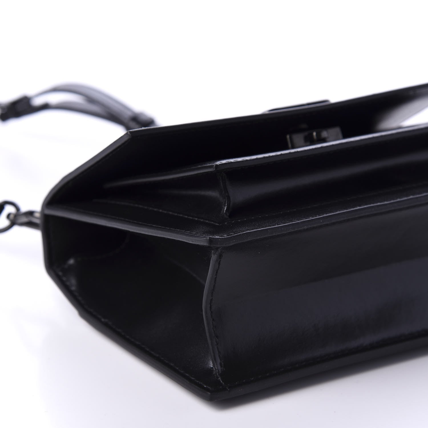 Balenciaga Box Calfskin Monochrome XS Sharp Top Handle Bag Black 7 of 10