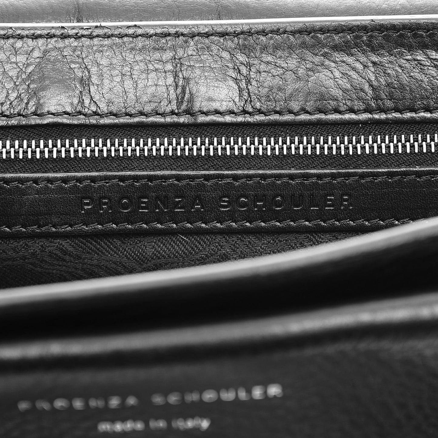 Calfskin PS11 Classic Shoulder Bag Black