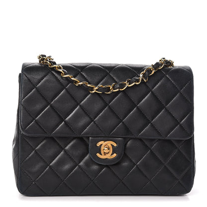 Chanel Lambskin Quilted Mini Square Flap Black 1 of 15