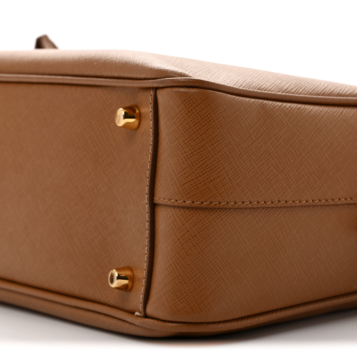 Prada Saffiano Lux Bauletto Caramel 9 of 12
