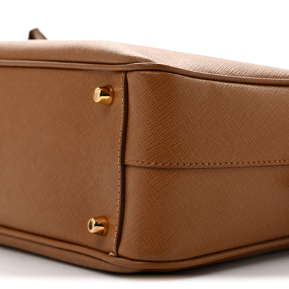Prada Saffiano Lux Bauletto Caramel 9 of 12
