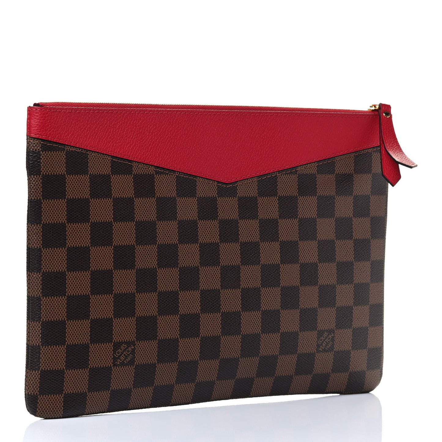 Damier Ebene Daily Pouch Scarlet
