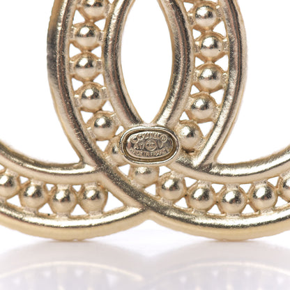 Chanel Pearl Crystal Baguette CC Brooch Gold 3 of 3